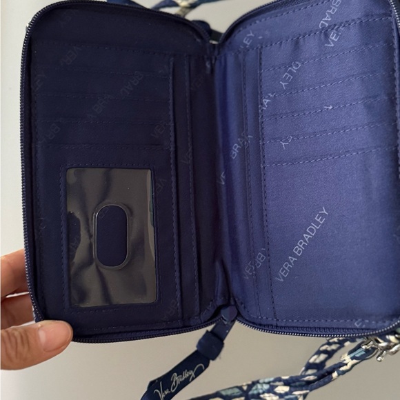 Vera Bradley Blue and White Floral Wallet - Picture 5 of 7